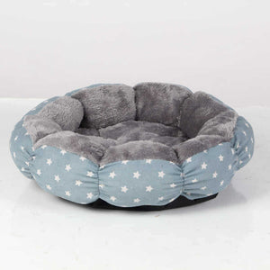 Calming Round Fluffy Pet Bed For Indoor Comfort