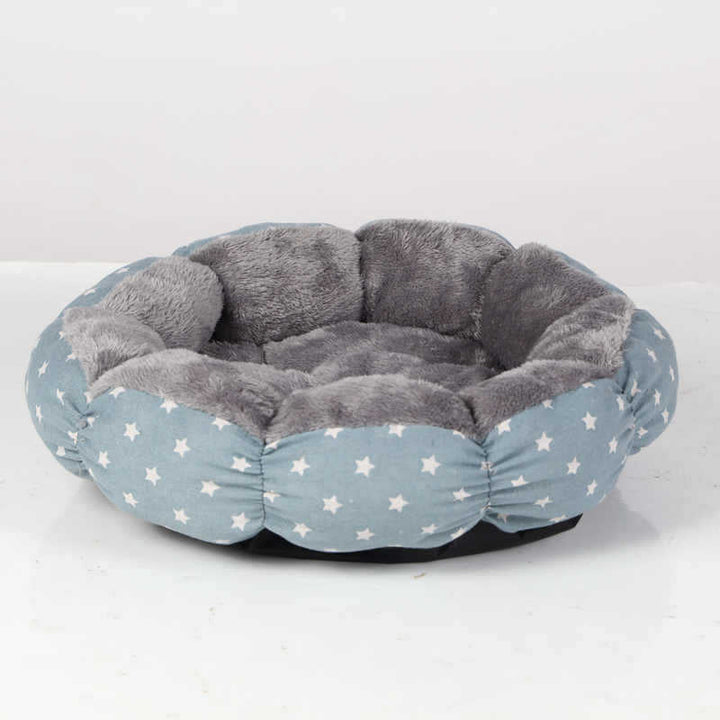 Calming Round Fluffy Pet Bed For Indoor Comfort